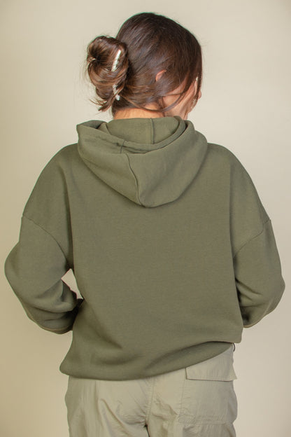 Graphic Kangaroo Pocket Drawstring Hoodie - Capella Apparel