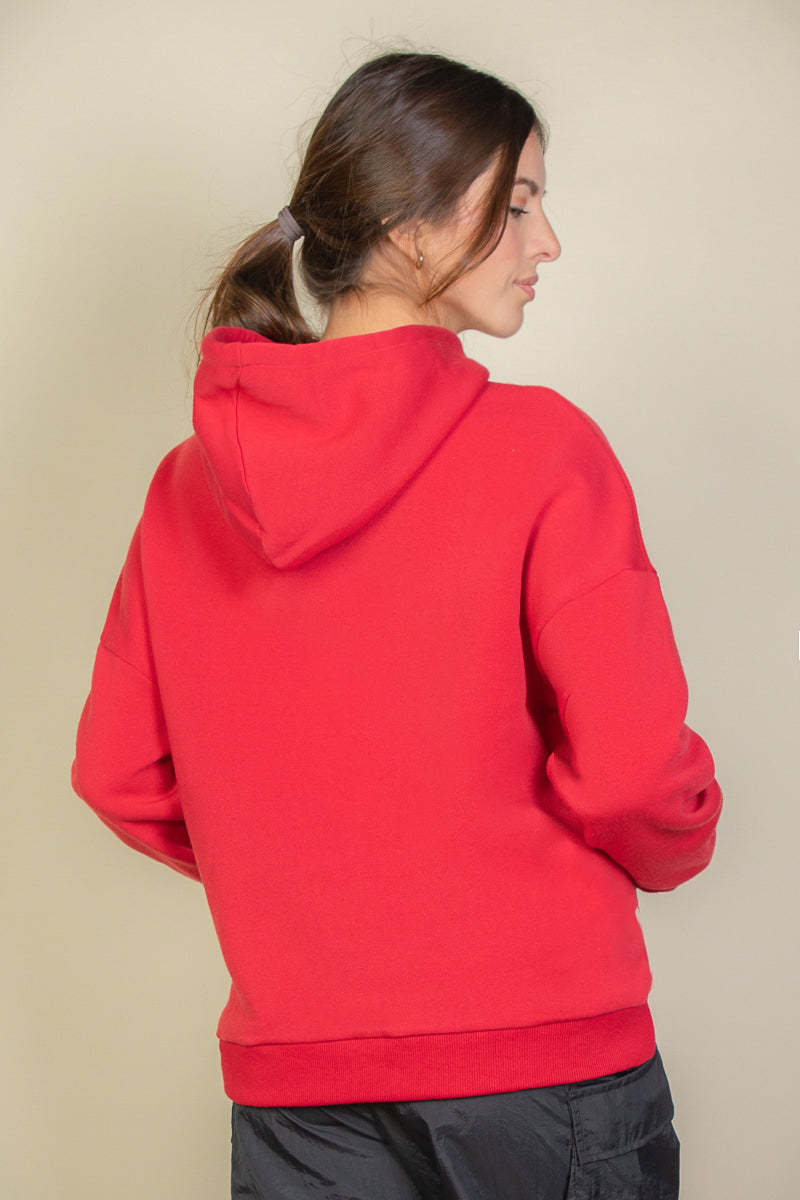 Graphic Kangaroo Pocket Drawstring Hoodie - Capella Apparel