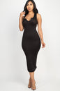 Split Neck Tank Midi Dress (CAPELLA) - Capella Apparel