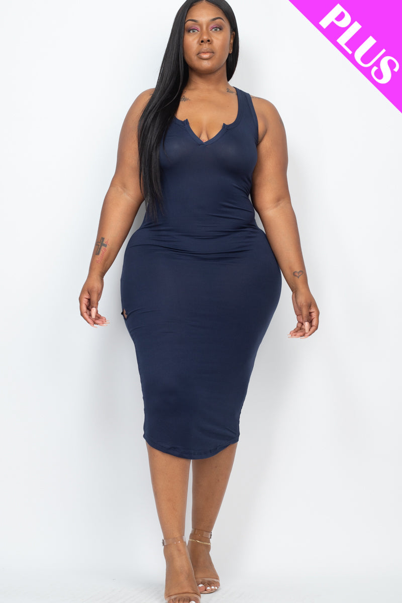 navy tank midi dress Talia Navy Tank Midi Skies are Blue Dress- SALE XS