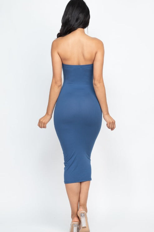 Tube Bodycon Midi Dress - Wholesale Capella Apparel