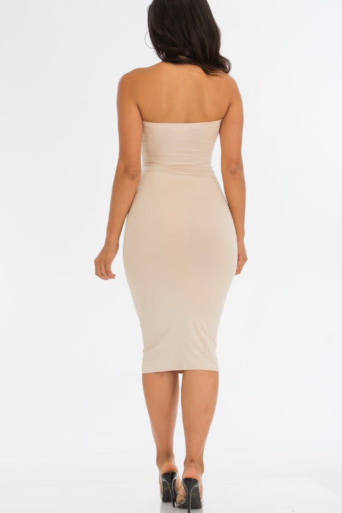 Tube Bodycon Midi Dress - Wholesale Capella Apparel