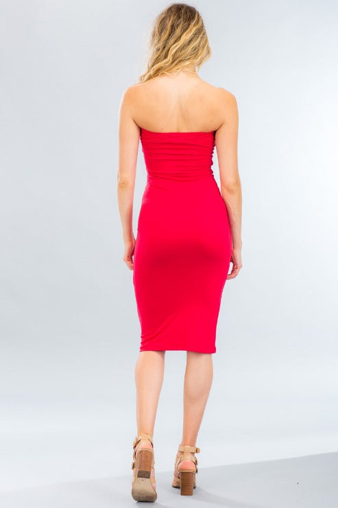 Tube Bodycon Midi Dress - Wholesale Capella Apparel