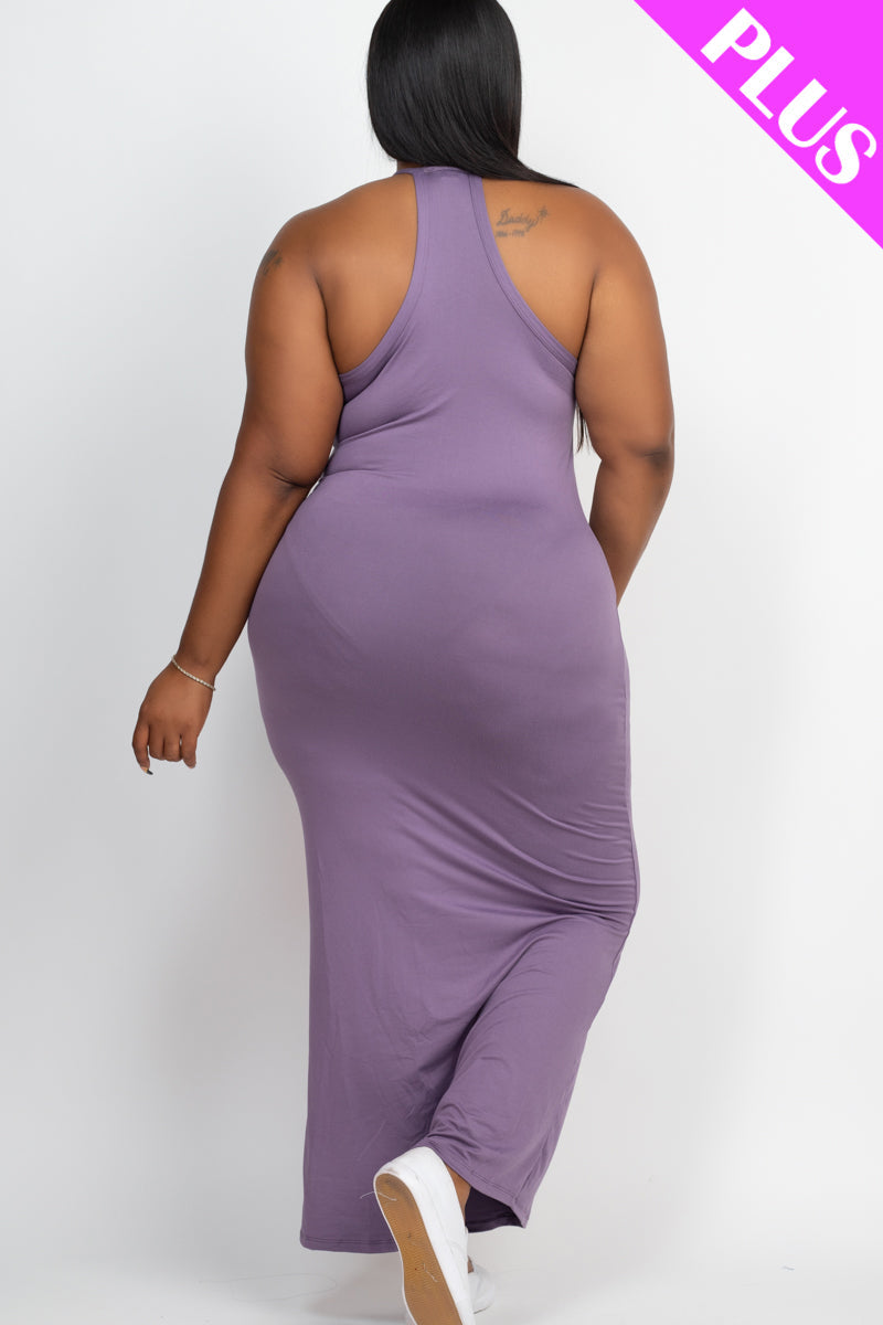 Plus Size Racer Back Maxi Dress (CAPELLA) - Capella Apparel