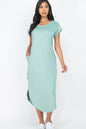 Cap Sleeve V Neck Maxi Dress - Wholesale Capella Apparel