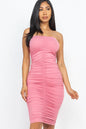 4-Way Ruched Tube Midi Dress - Wholesale Capella Apparel