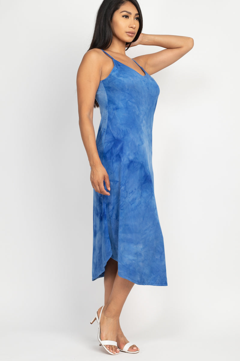 Tie-dye Round Hem Dress - Wholesale Capella Apparel