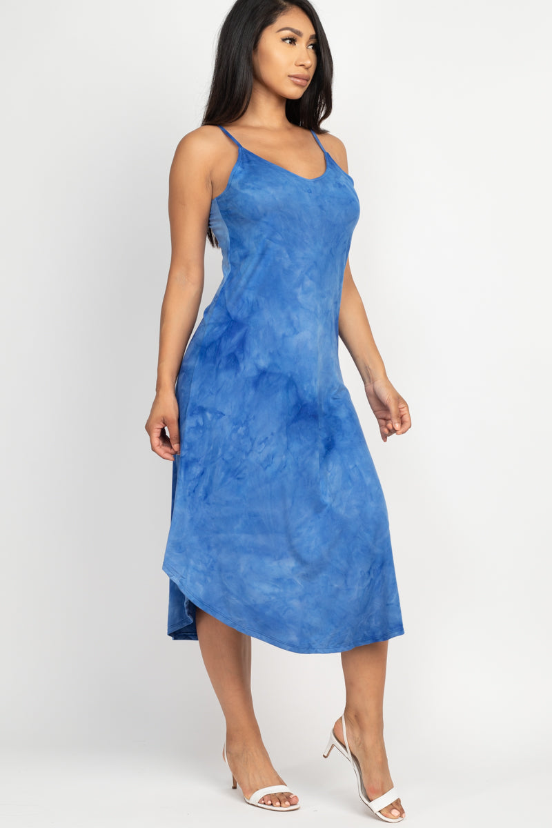 Tie-dye Round Hem Dress - Wholesale Capella Apparel