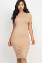 Ribbed Bodycon Midi Dress - Wholesale Capella Apparel