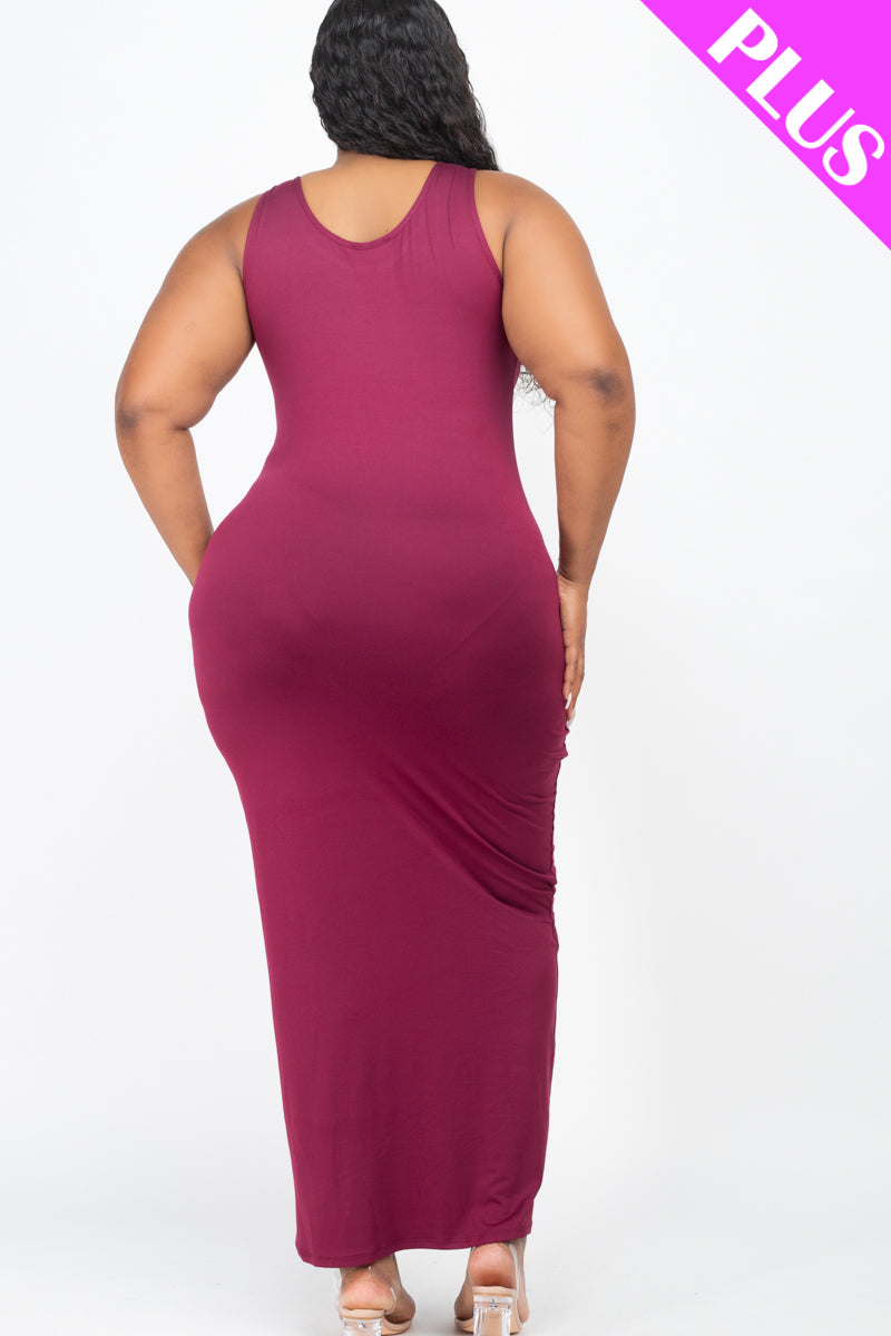 Plus Size Solid Basic Maxi Dress - Wholesale Capella Apparel