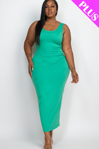 Plus Size Solid Basic Maxi Dress - Wholesale Capella Apparel