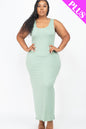 Plus Size Solid Basic Maxi Dress - Wholesale Capella Apparel