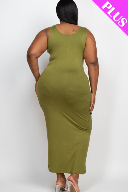 Plus Size Solid Basic Maxi Dress - Wholesale Capella Apparel