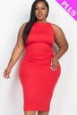 Plus Size Open Back Crisscross Maxi Dress - Capella Apparel