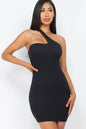 One Shoulder Bodycon Mini Dress (CAPELLA) - Capella Apparel