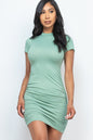 Cut Out Back Ruched Mini Dress - Wholesale Capella Apparel