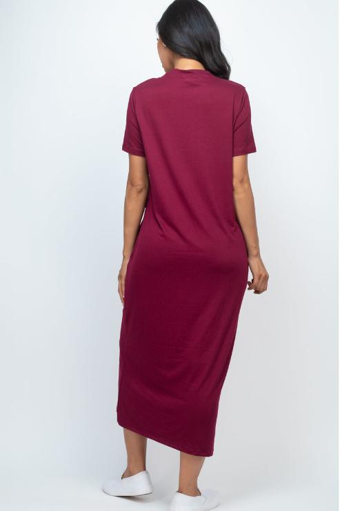 Side Pocket Tee Dress - Wholesale Capella Apparel