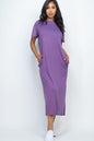 Side Pocket Tee Dress - Wholesale Capella Apparel