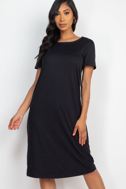 Loose Fit Short Sleeve Dress (CAPELLA) - Capella Apparel