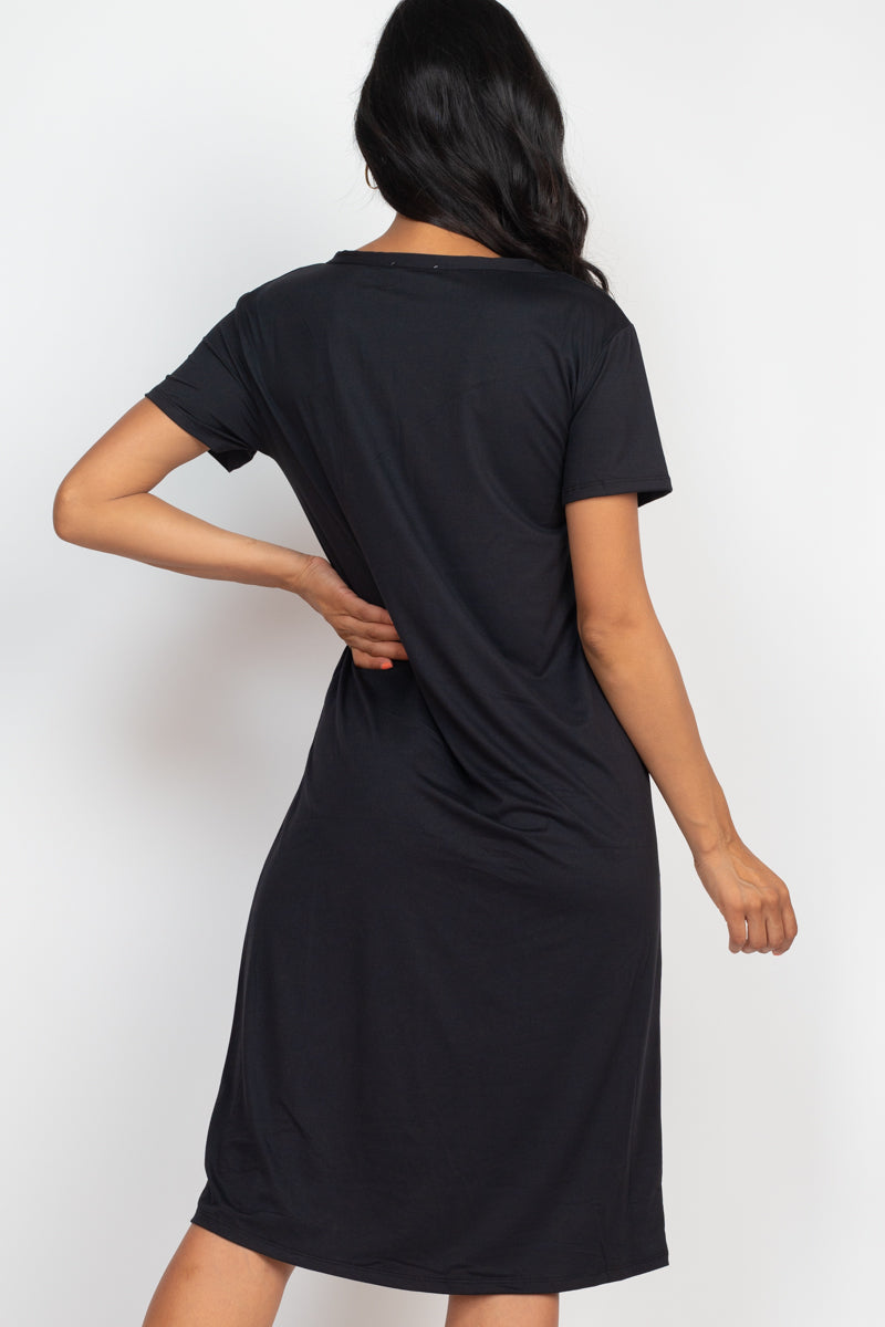 Loose Fit Short Sleeve Dress (CAPELLA) - Capella Apparel