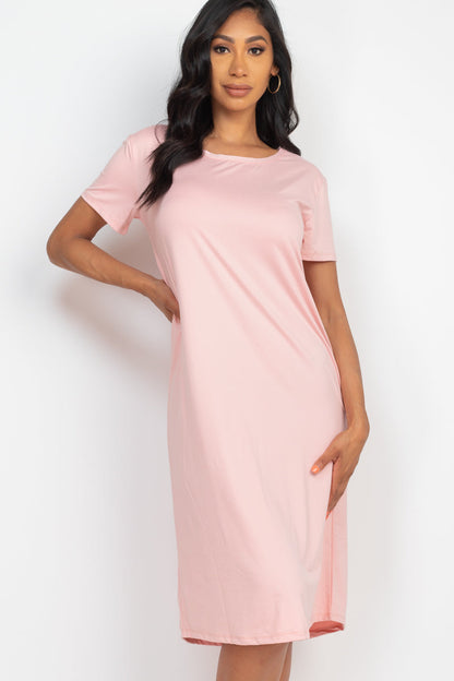 Loose Fit Short Sleeve Dress (CAPELLA) - Capella Apparel