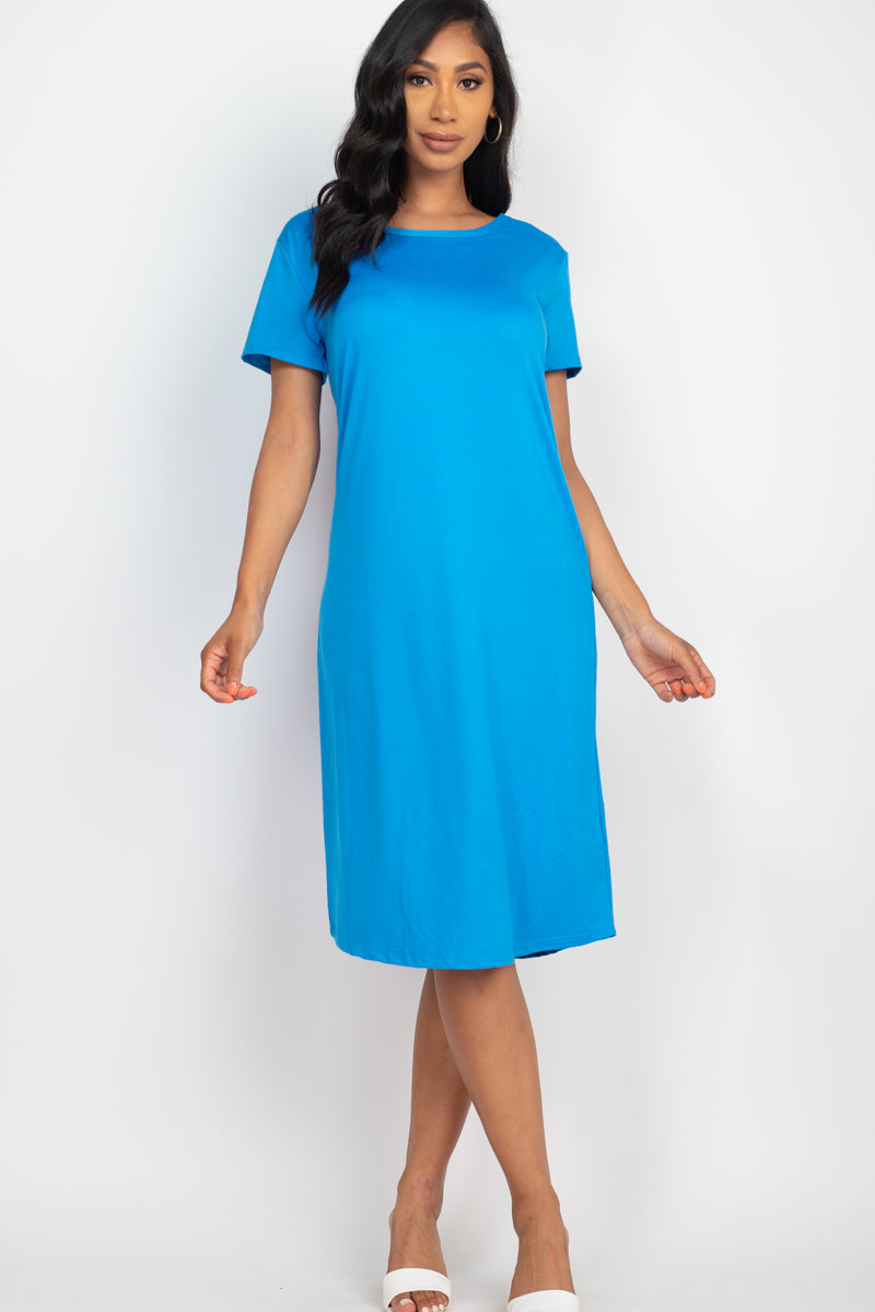 Loose Fit Short Sleeve Dress (CAPELLA) - Capella Apparel