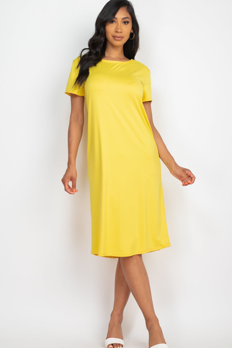 Loose Fit Short Sleeve Dress (CAPELLA) - Capella Apparel