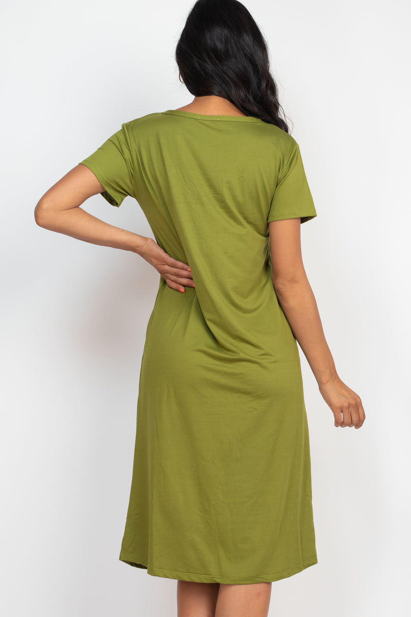 Loose Fit Short Sleeve Dress (CAPELLA) - Capella Apparel