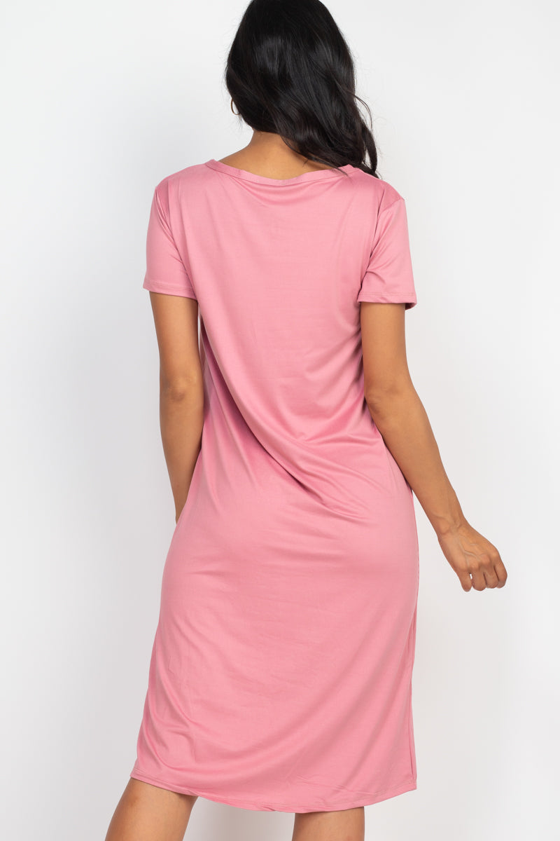 Loose Fit Short Sleeve Dress (CAPELLA) - Capella Apparel