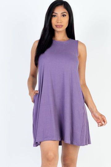 Comfy Sleeveless Flare Mini Dress (CAPELLA) - Capella Apparel