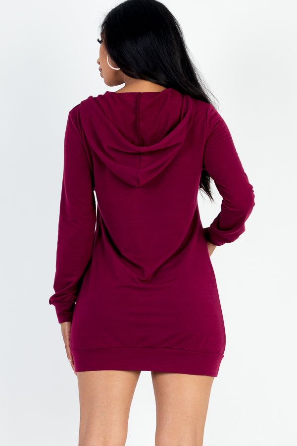 French Terry Hoodie Dress (CAPELLA) - Capella Apparel