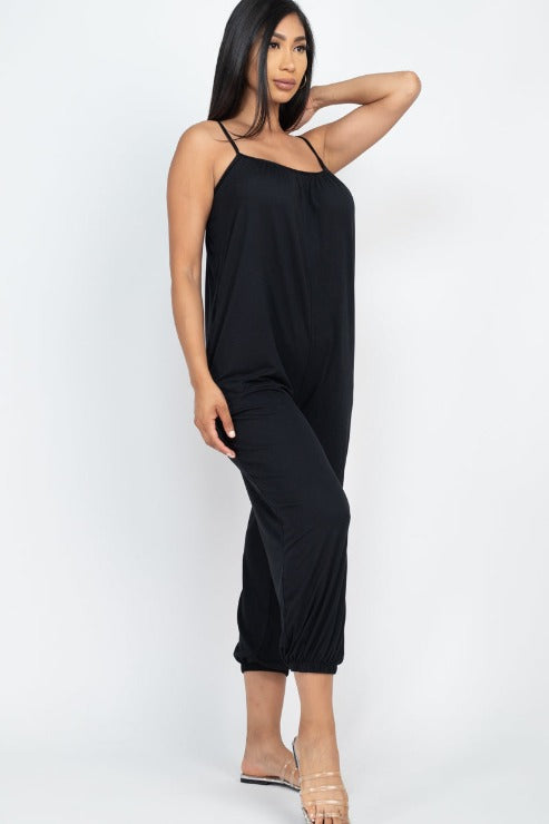 Sleeveless Jogger Jumpsuit - Wholesale Capella Apparel