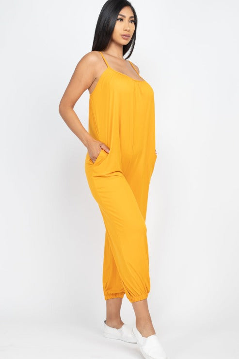 Sleeveless Jogger Jumpsuit - Wholesale Capella Apparel