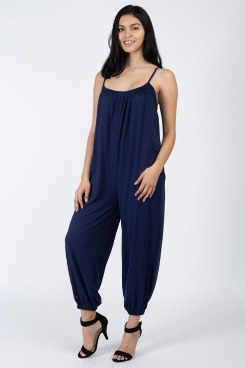 Sleeveless Jogger Jumpsuit - Wholesale Capella Apparel