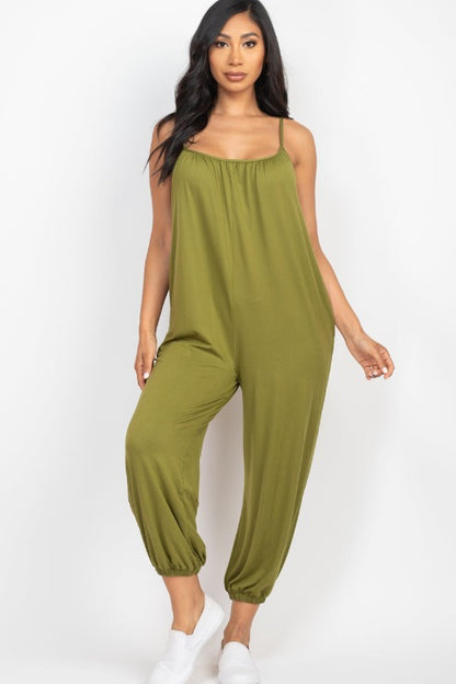 Sleeveless Jogger Jumpsuit - Wholesale Capella Apparel