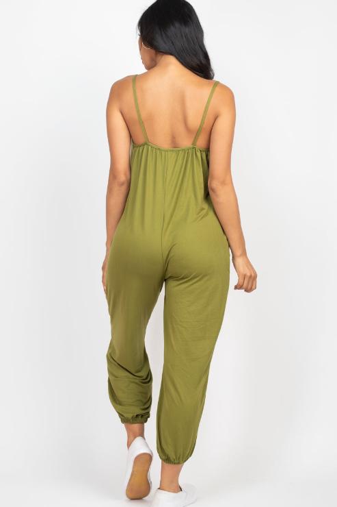 Sleeveless Jogger Jumpsuit - Wholesale Capella Apparel