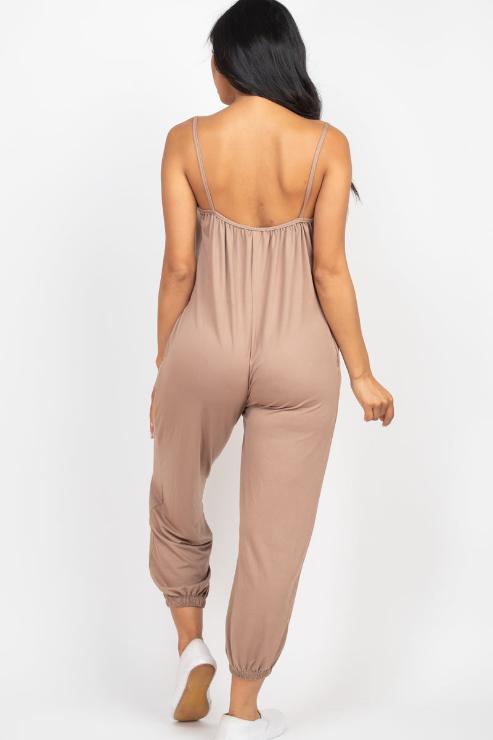 Sleeveless Jogger Jumpsuit - Wholesale Capella Apparel