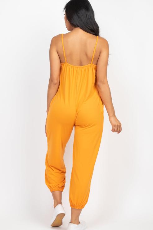 Sleeveless Jogger Jumpsuit - Wholesale Capella Apparel