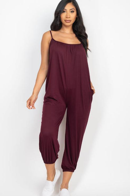 Sleeveless Jogger Jumpsuit - Wholesale Capella Apparel