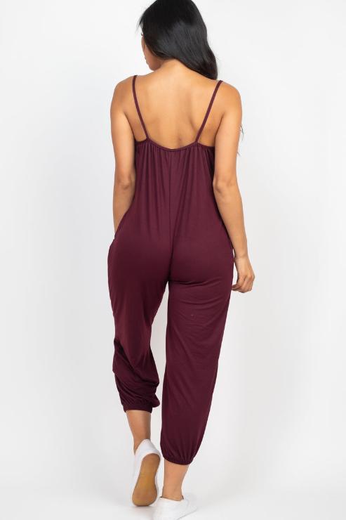 Sleeveless Jogger Jumpsuit - Wholesale Capella Apparel