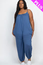 Plus Size Sleeveless Jogger Jumpsuit - Wholesale Capella Apparel