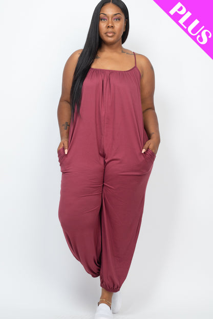 Plus Size Sleeveless Jogger Jumpsuit - Wholesale Capella Apparel