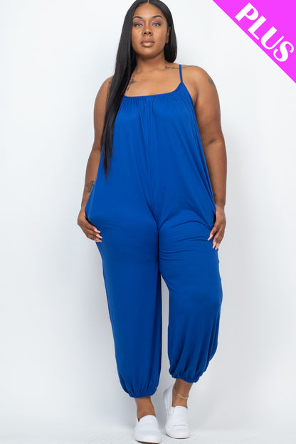 Plus Size Sleeveless Jogger Jumpsuit - Wholesale Capella Apparel