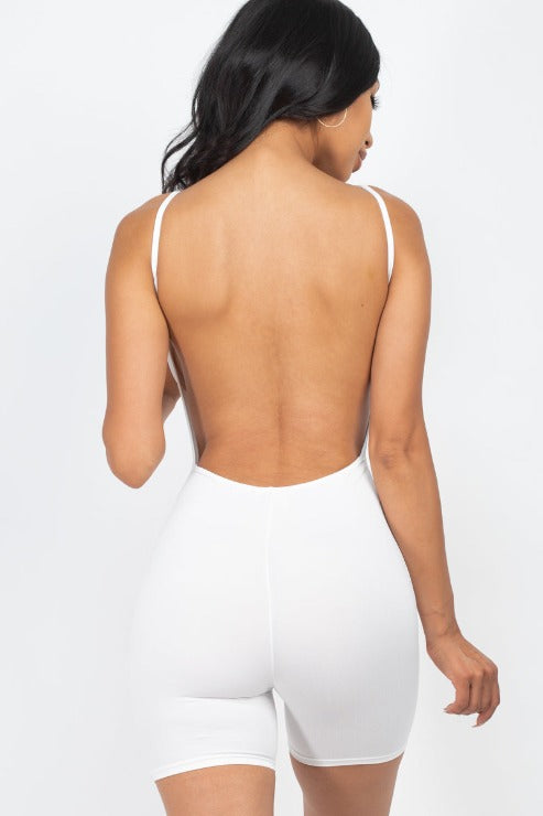 Backless Cami Romper (CAPELLA) - Capella Apparel