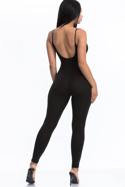 Solid Bodycon Cami Jumpsuit - Wholesale Capella Apparel