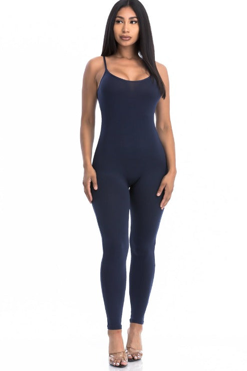 Solid Bodycon Cami Jumpsuit - Wholesale Capella Apparel