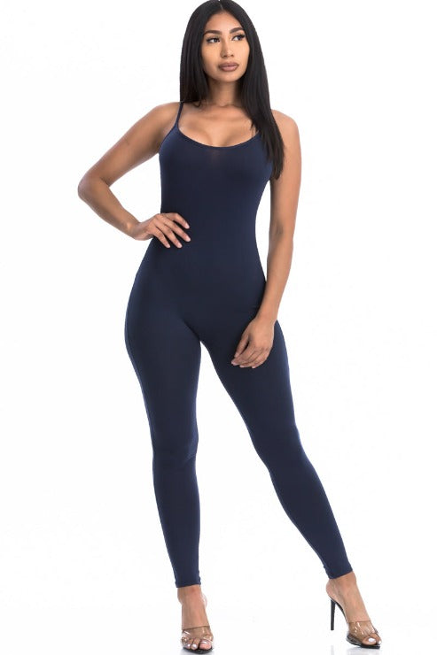 Solid Bodycon Cami Jumpsuit - Wholesale Capella Apparel