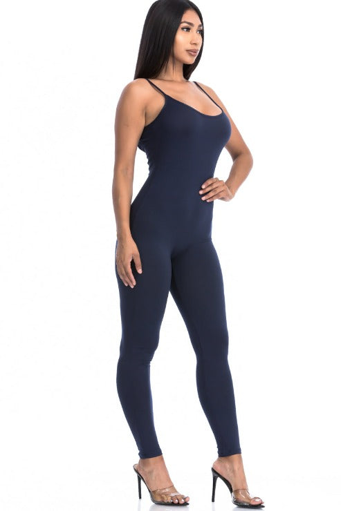 Solid Bodycon Cami Jumpsuit - Wholesale Capella Apparel