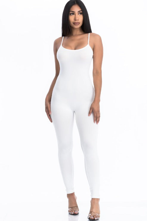 Solid Bodycon Cami Jumpsuit (CAPELLA) - Capella Apparel