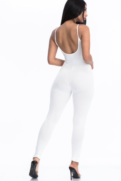 Solid Bodycon Cami Jumpsuit - Wholesale Capella Apparel